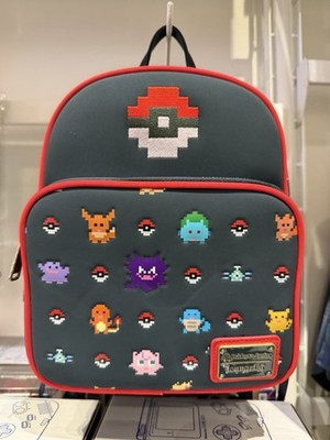 Pokemon Center x Loungefly Convertible Block Art Mini Backpack NWT