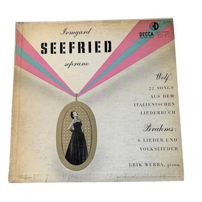 Irmgard Seefried Soprano LP 22 Songs & 6 Lieder Decca Classical Vinyl