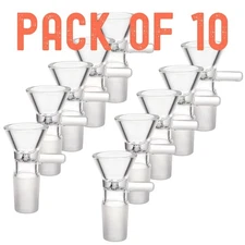 (10 PACK) 14MM Male Glass Bowl For Water Tobacco Pipe Bong Replacement Head USA
