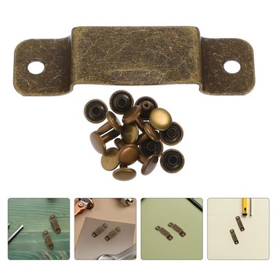 6 Pcs Durable Metal Tape Measure Holder Clips with Rivets for Tool Belts