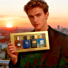 4-Piece men's Perfume Gift Set 0.68oz Each - 4Long-Lasting Fruity aroma Fre