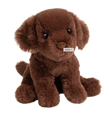 Douglas Mini Harlie Soft Chocolate Lab Plush Stuffed Animal, 6'' sitting