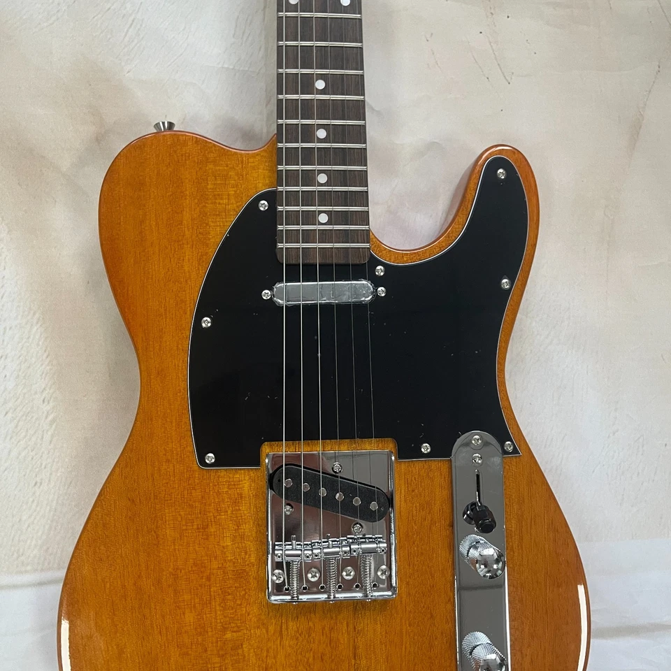 Ship from US  TL Style Electric  Guitar  black  pickguard Alder Body - Image 4 of 4