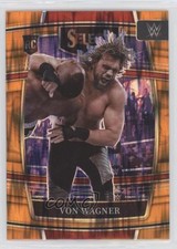 2022 Panini Select WWE Concourse Orange Flash Prizm Von Wagner #96 0a2