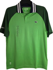Lacoste men's Novak Djokovic polo shirt size XL green