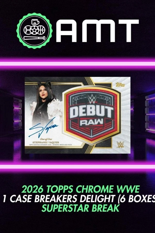 Time to pull a WWE DEBUT PATCH! 2026 Topps Chrome WWE Break #1!