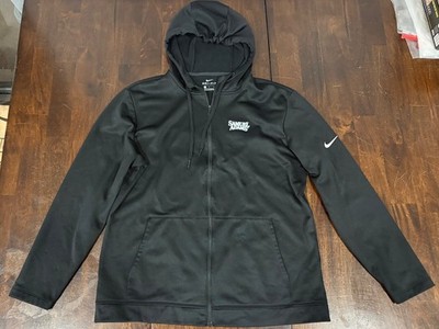 Nike Dri-Fit Samuel Adam s Full Zip Black Hooded Track Jacket Men s Size L