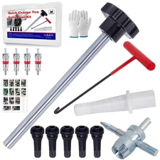 Quick Change Tire Valve Tool Kit,Tire Valve Stem Core Quickly Replacement Too...