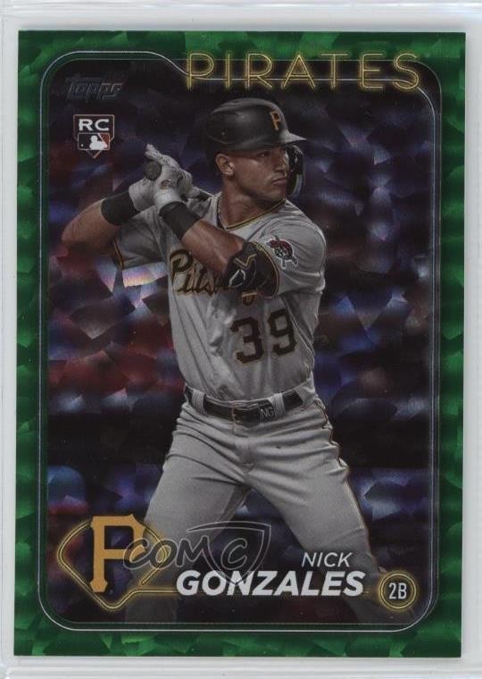 2024 Topps Series 1 Green Crackle Foil 83/499 Nick Gonzales #168 05k6