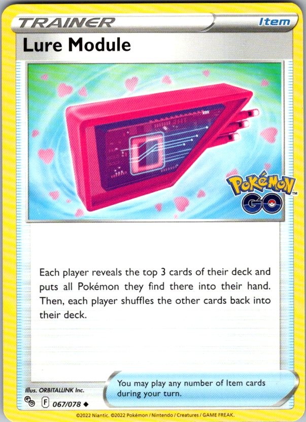 Lure Module Uncommon Pokemon GO 067/078 LP-NM