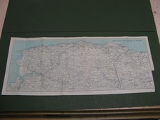 100% ORIGINAL NORTH DEVON COAST EXMOOR SOMERSET MINEHEAD IFRACOMBE  1950/S map