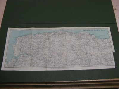 100% ORIGINAL NORTH DEVON COAST EXMOOR SOMERSET MINEHEAD IFRACOMBE 1950/S Karte