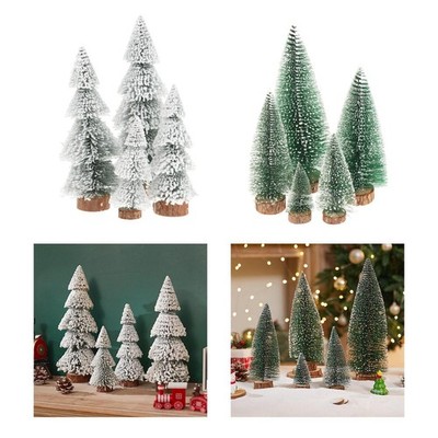 Tischplatte Künstlicher Weihnachtsbaum Beflockt Zedernbaum Mini Weihnachtsbaum Rustikal