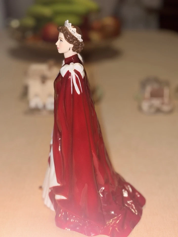 Royal Worcester Figurine Of Queen Elizabeth II 80th Birthday British Empire - Image 4 of 4