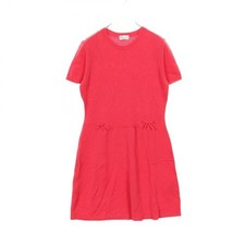 Red Valentino Brand Off Wool Short Sleeve Dress Size XL Red Made in Italy