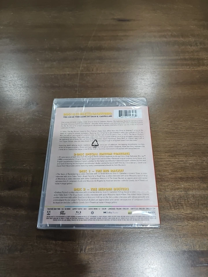 Rogue Cops and Racketeers: Enzo G. Castellari Bluray Arrow Video Brand New Foto 3 de 3
