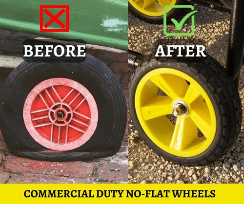 Garden Hose Reel Cart, Heavy Duty Hose Reel with Wheels, Outdoor Water Hose C... - Picture 5 of 9