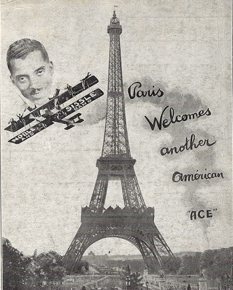 罕见 Noble SISSLE 双面星历 ~ 巴黎 ca. 1930 年 ~ 非裔美国人乐队促销 — 第 3/4 张图片