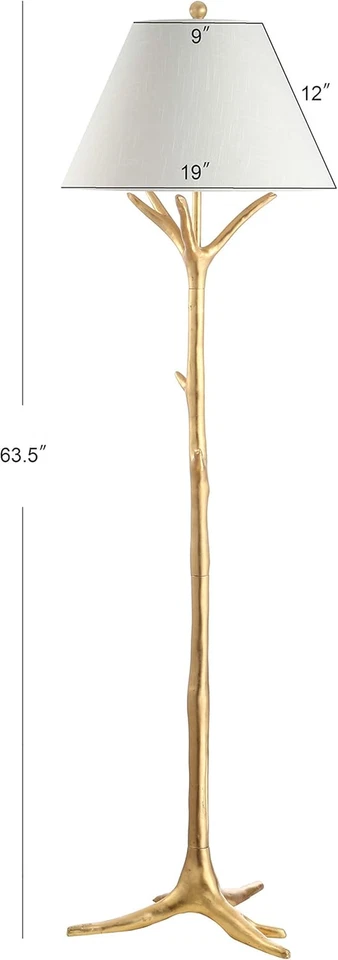 Lámpara de pie LED JYL3070A Arbor 63,5" imitación resina Bois, contemporánea, moderna, Elega Foto 4 de 4