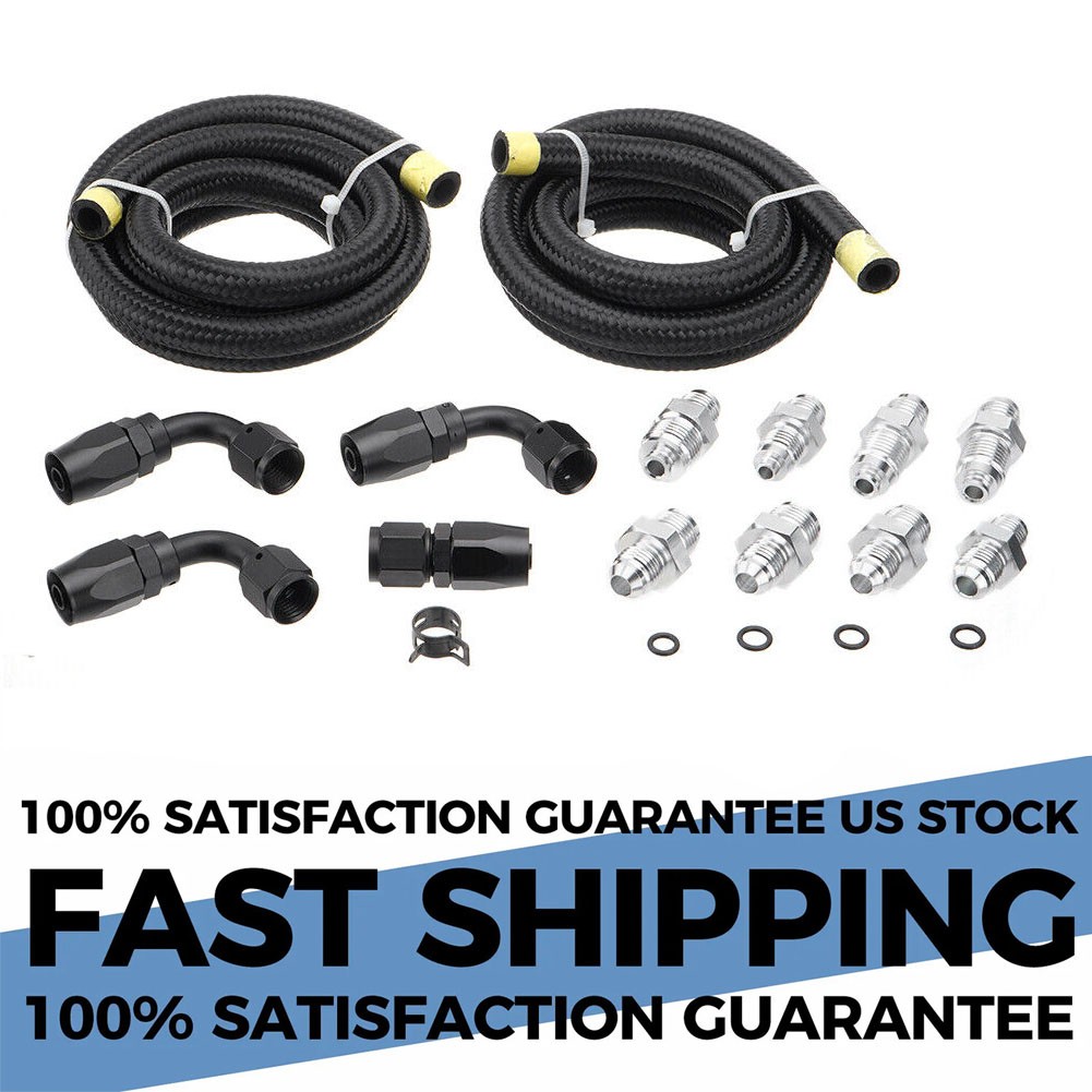 Universal Power Steering Pump Hose Kit For LS Swap Pressure Return Line LS1 LS3