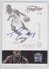 2012-13 Panini Signatures Red 1/5 Tyreke Evans #67 Auto 7y2