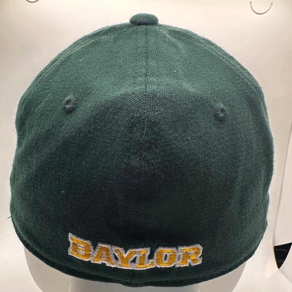 Baylor Bears Top of the World One Fit Hat Cap Adult Green Gold Embroidered - Image 4 of 4