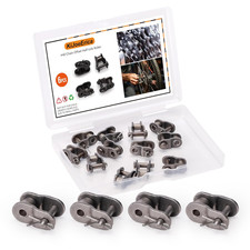  40 Chain Master Link, 6Pcs 1/2" Pitch Chain Offset Half Link Roller