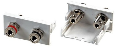 CLEVER LITTLE BOX - Conec2 2x Loud Speaker Snap-In Module - Screw Terminal
