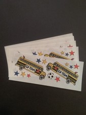 Creative Memories  Lot of Four Studio Stickers  2" x 5"  Soccer Bus