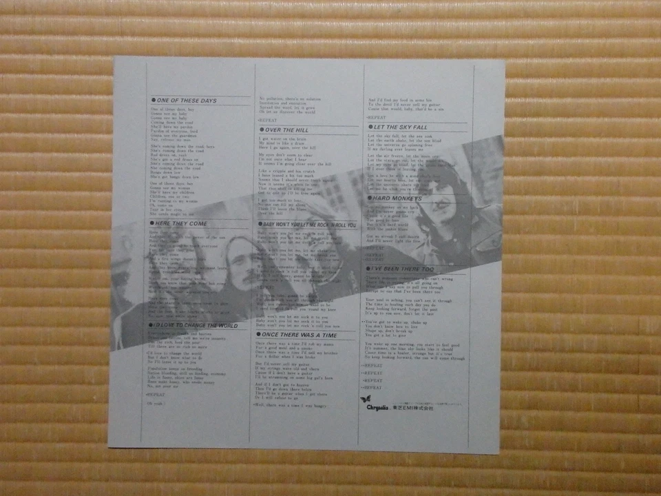 Ten Years After – A Space In Time WWS-40045 Japan Insert Obi NM - Image 4 of 4