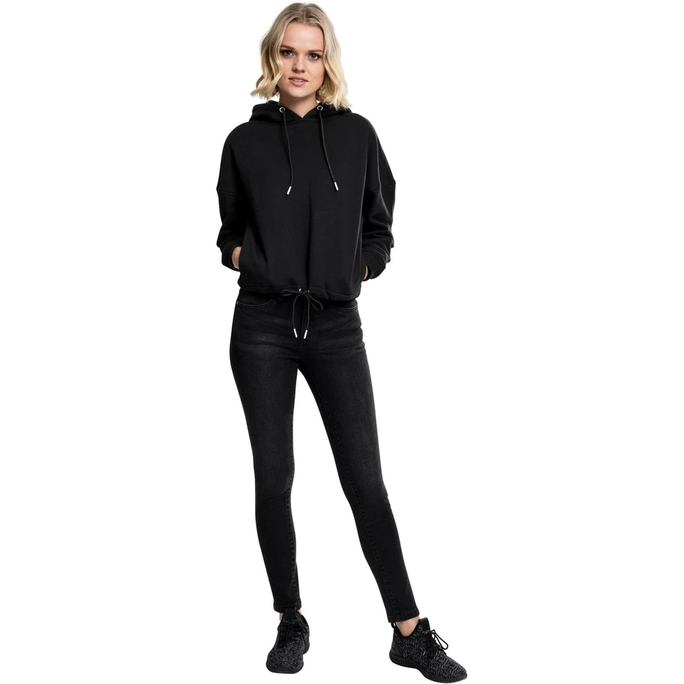 Urban Classics Ladies Kimono Hoody Damen Kapuzenpullover Hoodie Brushed Fleece - Bild 3 von 4
