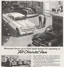 Vintage 1954 Chevrolet Trucks Cars Original Print Ad Artphotos 20x28cm Off3 Vintage 1954 Chevrolet Trucks Cars Original Print Ad Artphotos 20x28cm Off3