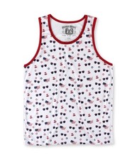Eighty Eight Mens American Flag Tank Top, white, S
