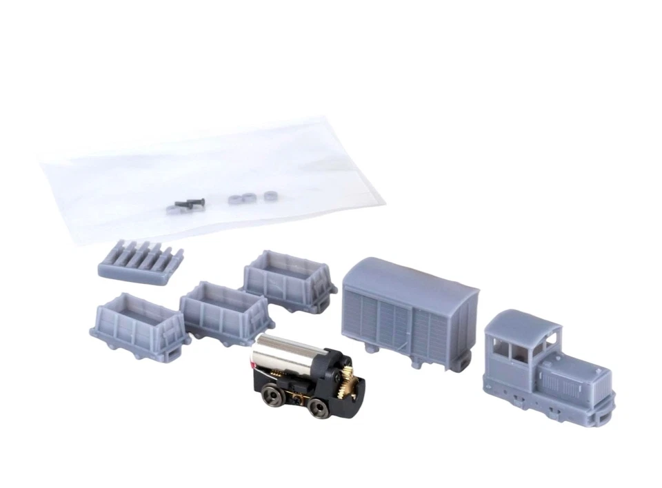 Nn3/Nm TMW Whitcomb Locomotive, Boxcar & Dump Cars Set Kit 6.5mm Narrow Gauge - Image 3 of 4