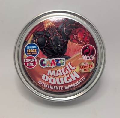 CRAZE MAGIC DOUGH-intelligente Superknete 70g, Lava Titan, 70g, neu Putty Slime