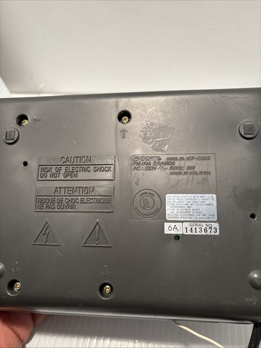Sony Dream Machine Original 1992 Radio Alarm Clock ICF-C203 Very Good Conditions - 第 7/8 張圖片