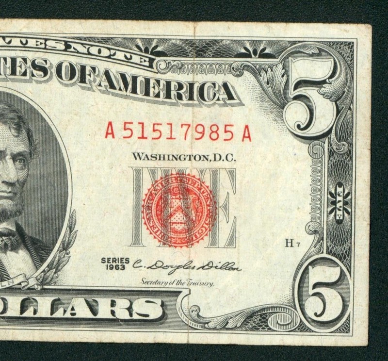 $5 1963 United States Note ** PAPER CURRENCY AUCTIONS