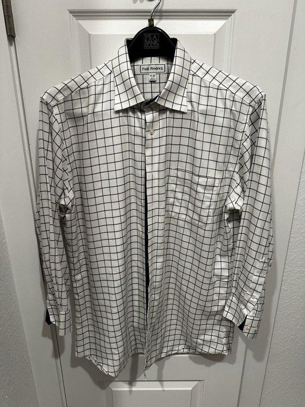 Paul Fredrick Mens Shirt Slim Fit 17/32