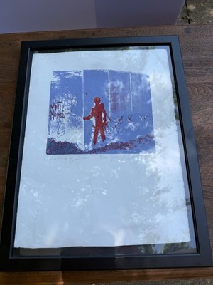 Joan J. Darrow Signed Limited Edition Serigraph  Shadows of Fire  1987 10/12 Fra