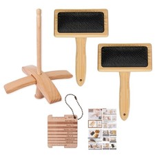 Crosses-Shaped Hand Carved Yarn Winder Hand Carders Wooden Turkish Spindle