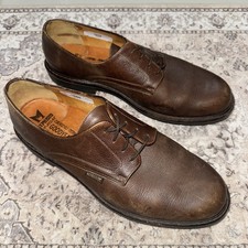 Mephisto Marlon Men's Sz 13 Brown Pebble Grain Leather Oxfords Goodyear Welt EUC