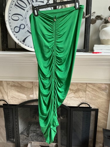 ROBERTO CAVALLI JUST CAVALLI ruched midi skirt - green - IT 44 / US 8 / Medium - Picture 2 of 7