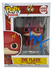 Ezra Miller Signed The Flash Funko Pop 1333 Autograph DC Justice League JSA COA