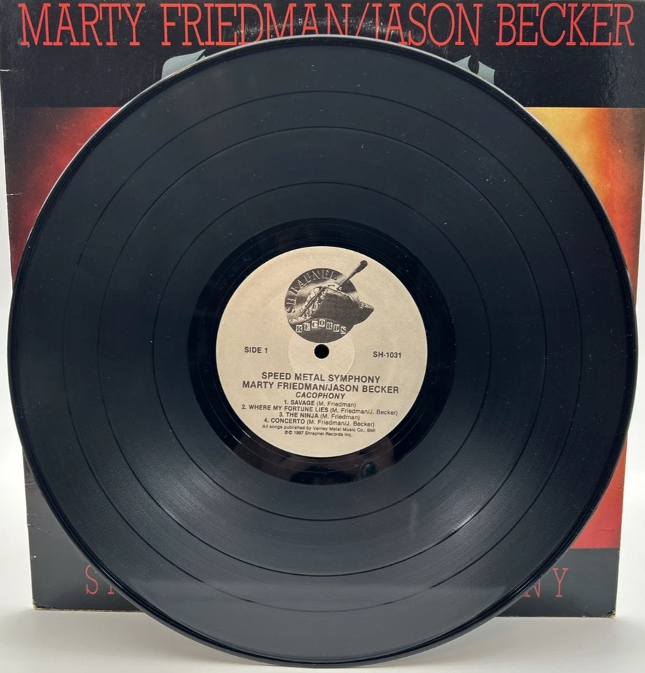 CACOPHONY "Speed Metal Symphony" LP 1987  Shrapnel Records ‎– SH-1031 Foto 3 de 4