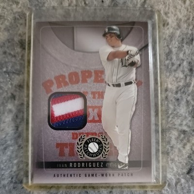 2005 Fleer Patchworks Property of Ivan Rodriguez Game Worn SP