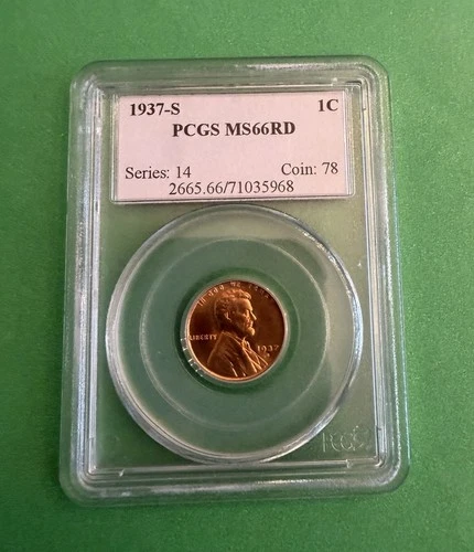 1937-S Lincoln Wheat Cent — photo from the most recent tracked eBay sale