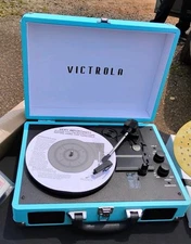 Victrola Journey Bluetooth Suitcase Record Player with 3-speed Turntable