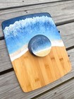 Handmade Ocean Resin Charcuterie Board Set w/ 6 Coasters — photo 10