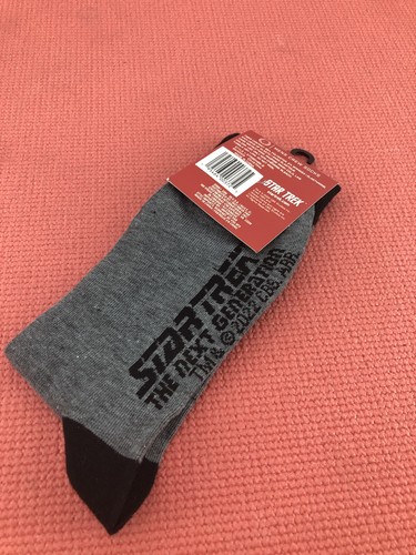 New Star Trek: New Generation  Logo Men's Crew  Socks Sock Sz 10-13 - Bild 2 von 2