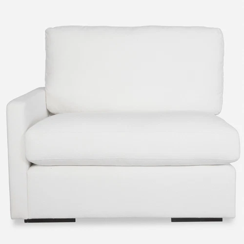 Uttermost Refuge Arctic White Left Arm Facing Sofa - Picture 1 of 6